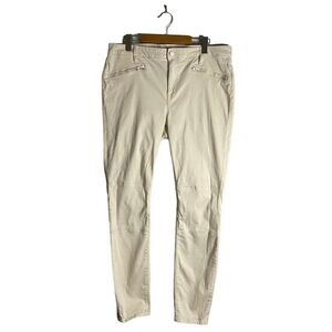 Tommy Hilfiger Women's Beige High Waisted Leggings Sz 16